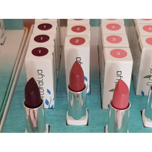 Natural moisturizing protective lipstick in various colors